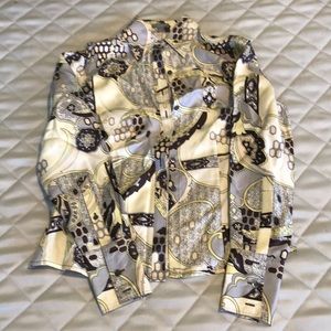Ann Taylor Retro style silk blouse